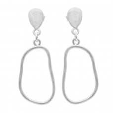 Silver minimalist earring boho earring jewelry online